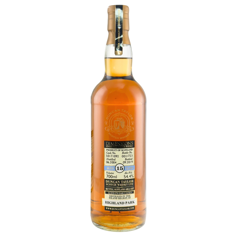 Highland Park 15 Year Old 2004 Dimensions Cask Strength