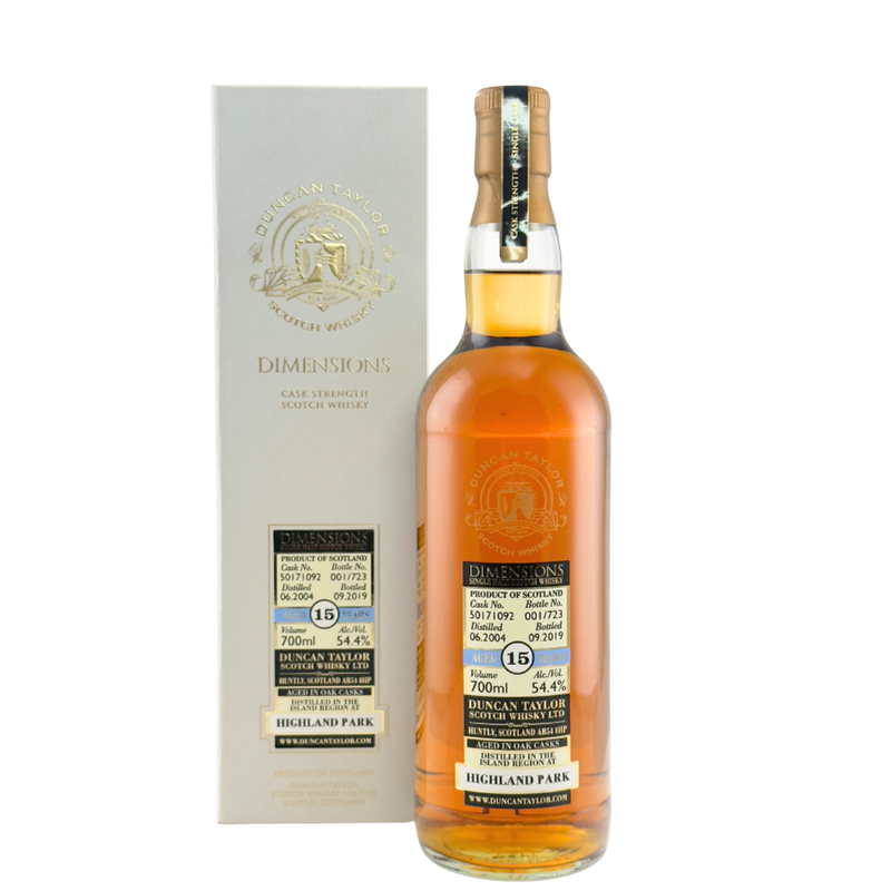 Highland Park 15 Year Old 2004 Dimensions Cask Strength