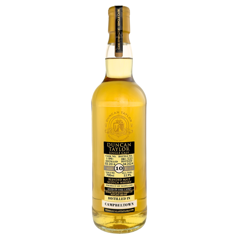 Duncan Taylor Single Cask Campbeltown Blend 2014, 10 Year Old