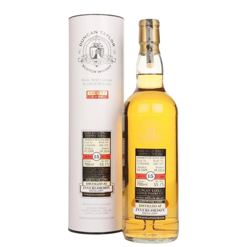 Duncan Taylor Rare Auld Grain Invergordon 2009, 15 Year Old