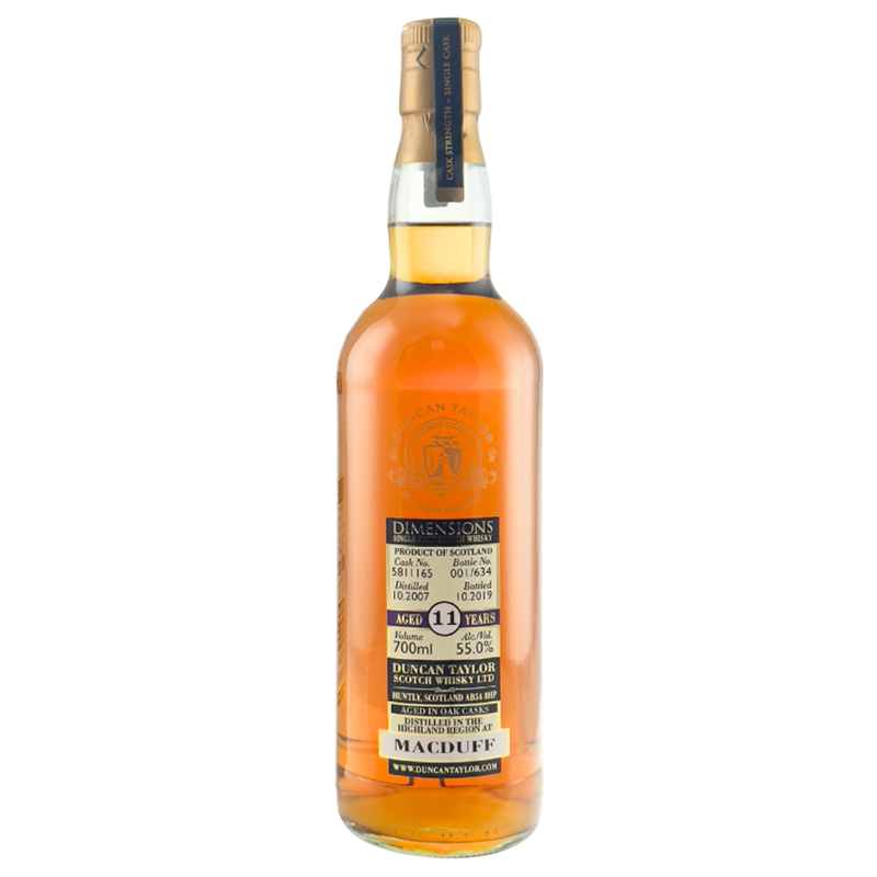 Macduff 11 Year Old Sherry 2007 Dimensions Cask Strength