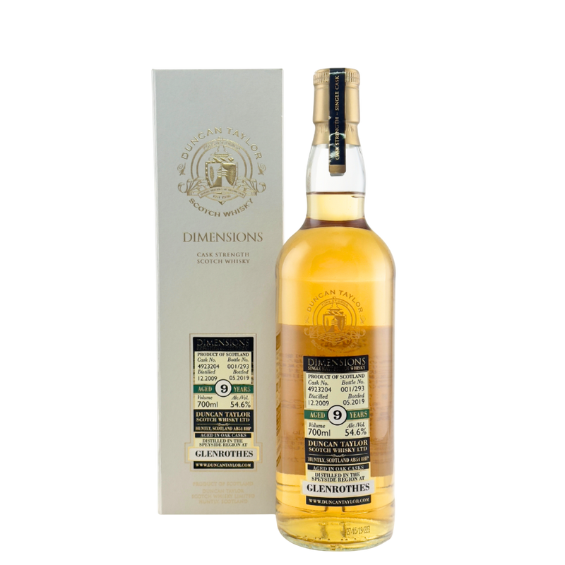Glenrothes 9 Year Old 2009 Dimensions
