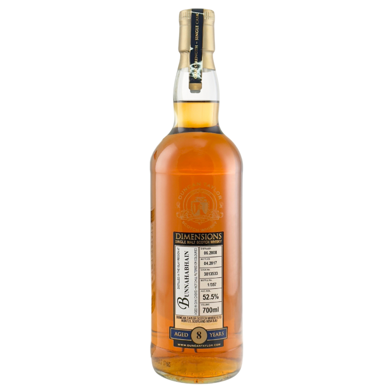 Bunnahabhain 8 Year Old 2008 Dimensions Cask Strength