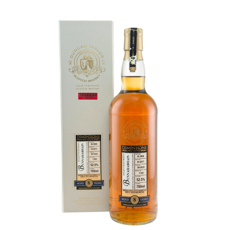 Bunnahabhain 8 Year Old 2008 Dimensions Cask Strength