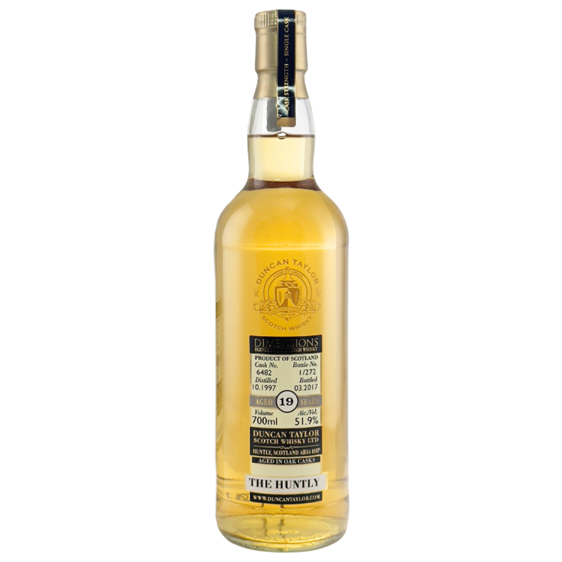 The Huntly 19 Year Old 1997 Dimensions