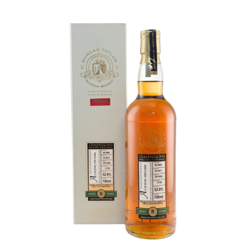 An Iconic Speyside 8 Year Old 2008 Dimensions Cask Strength