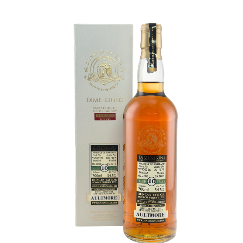 Aultmore 10 Year Old 2008 Dimensions