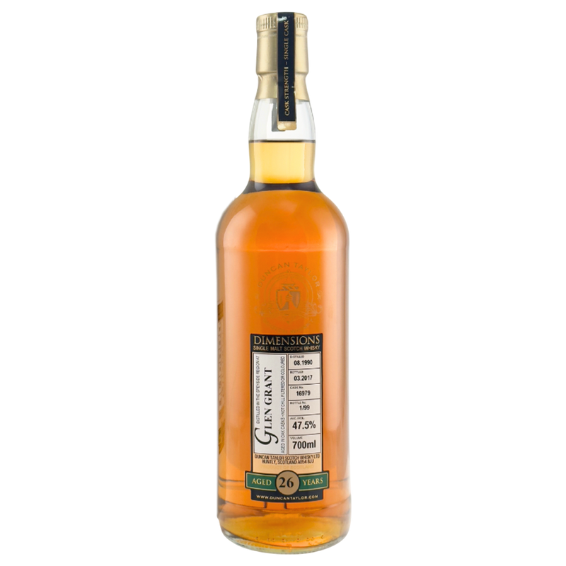 Glen Grant 26 Year Old 1990 Dimensions Cask Strength