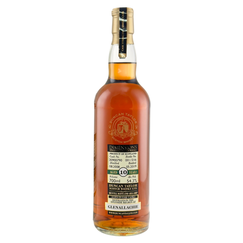 Glenallachie 10 Year Old 2008 Dimensions