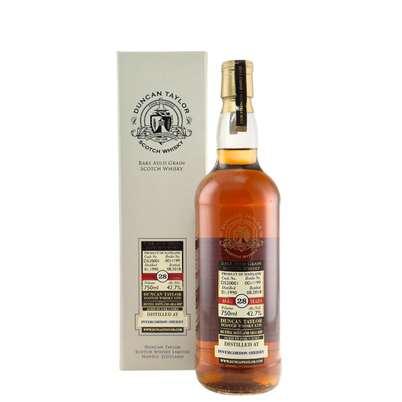 Invergordon Sherry 28 Year Old 1990 Rare Auld Grain
