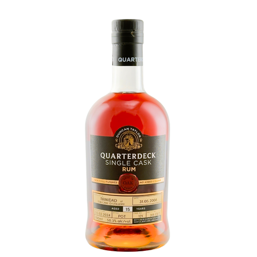 Quarterdeck Single Cask Rum Trinidad Ten Cane 15 Year Old