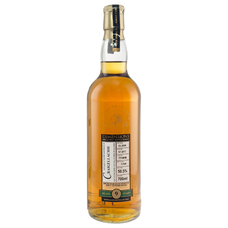 Craigellachie 9 Year Old 2008 Dimensions