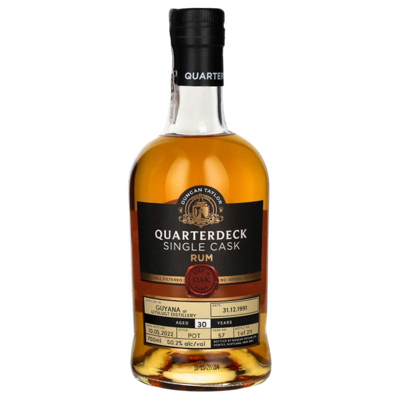 Quarterdeck Single Cask Rum Guyana 1991, 30 Year Old