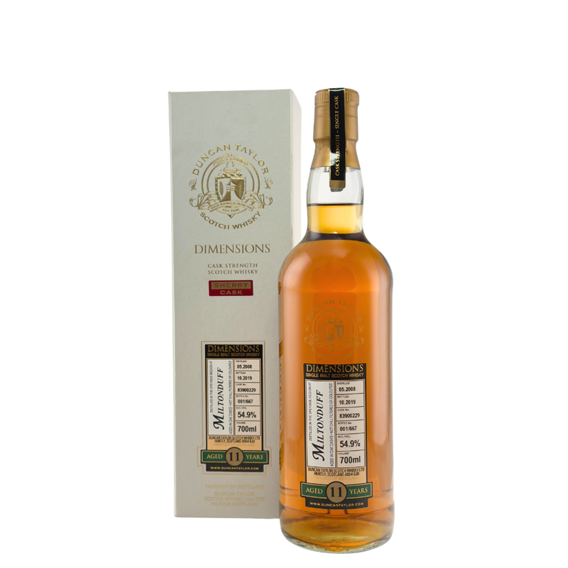 Miltonduff 11 Year Old 2008 Dimensions