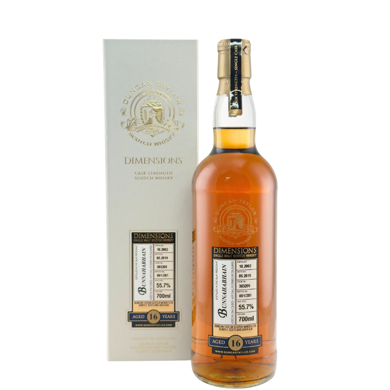 Bunnahabhain 16 Year Old 2002 Dimensions
