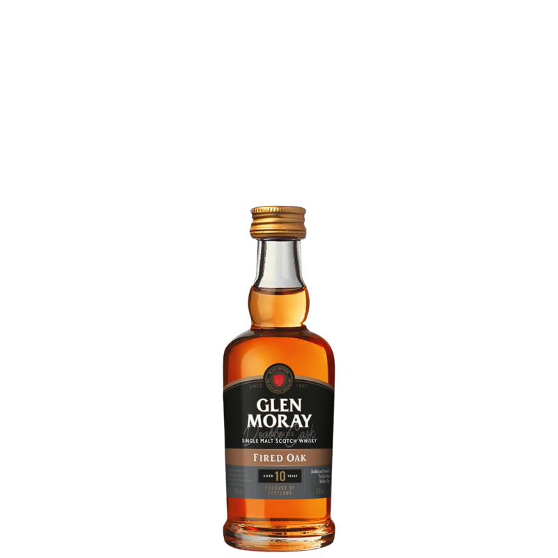 Glen Moray Fired Oak 10 Year Old Miniature