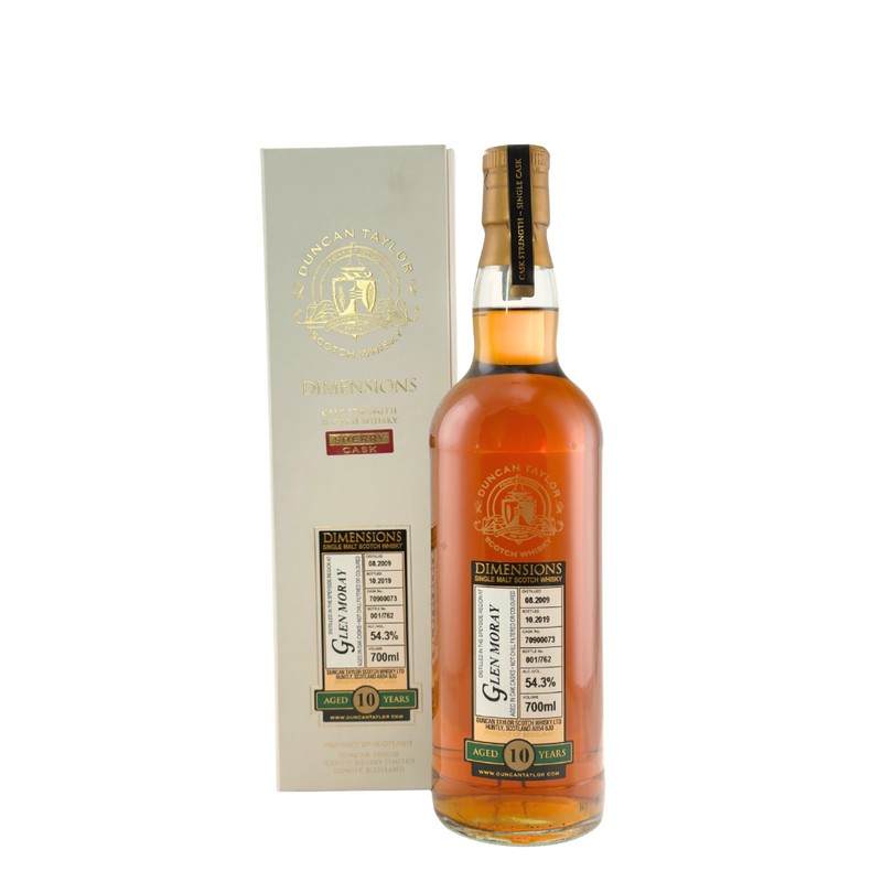 Glen Moray 10 Year Old 2009 Dimensions Cask Strength