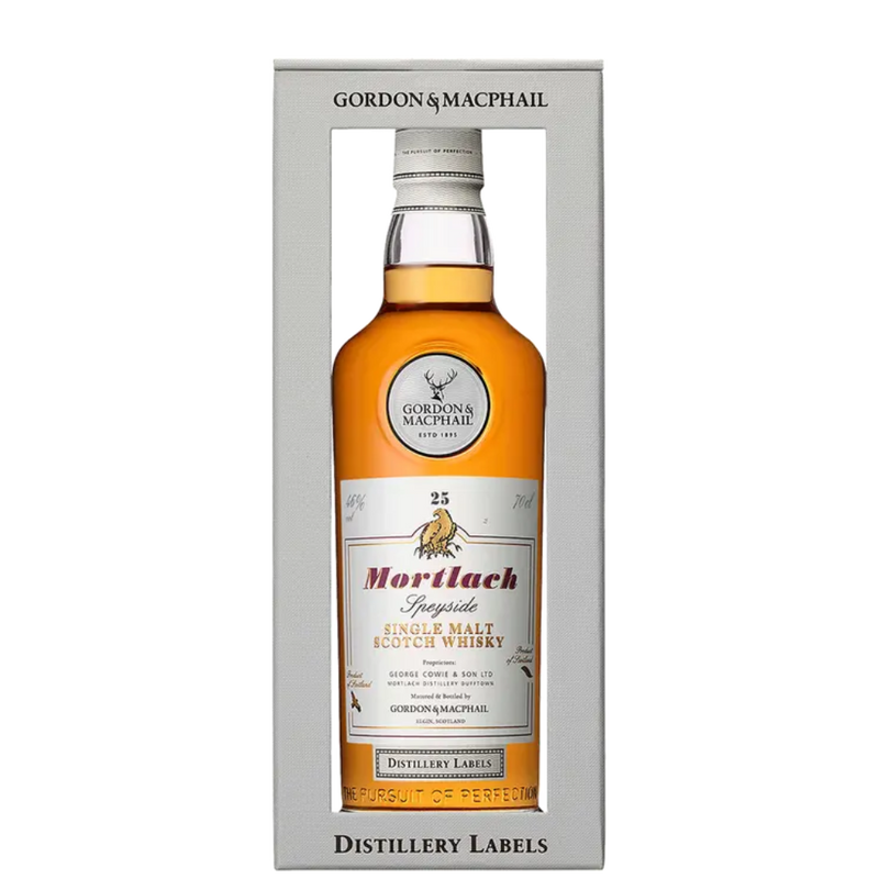 Gordon & Macphail Mortlach 25 Year Old Distillery Labels