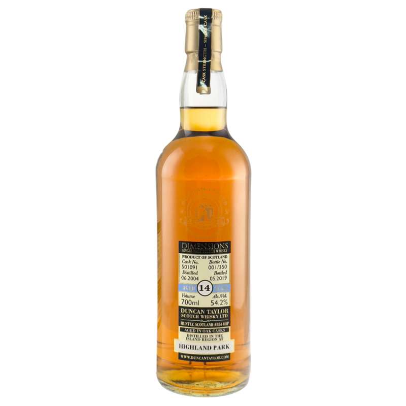 Highland Park 14 Year Old 2004 Dimensions