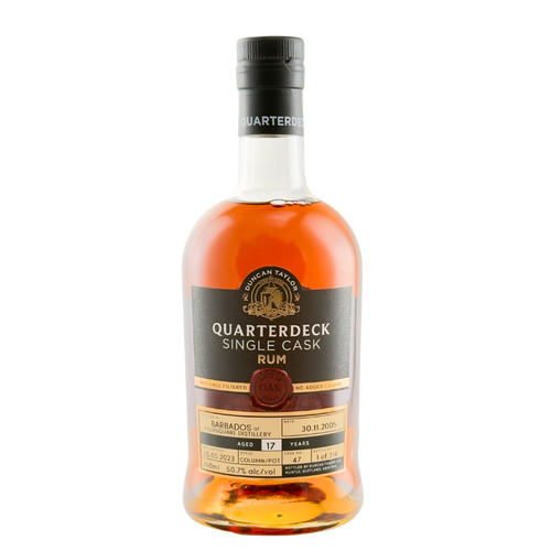 Quarterdeck Single Cask Rum Barbados, 17 Year Old