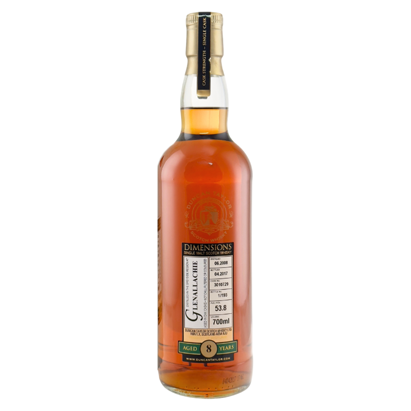Glenallachie 8 Year Old 2008 Dimensions