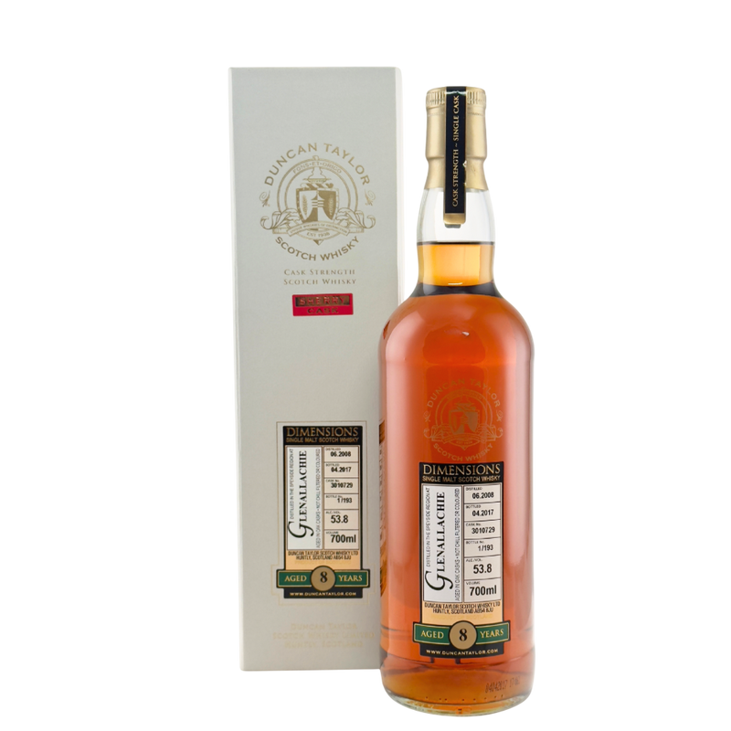 Glenallachie 8 Year Old 2008 Dimensions