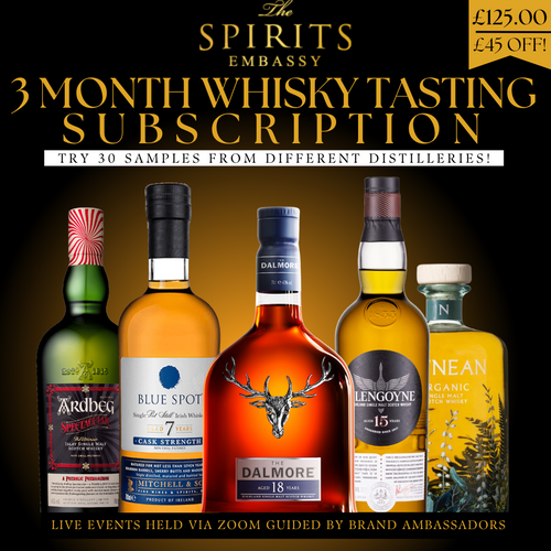 3 Month Whisky Tasting Subscription Jul - Sep