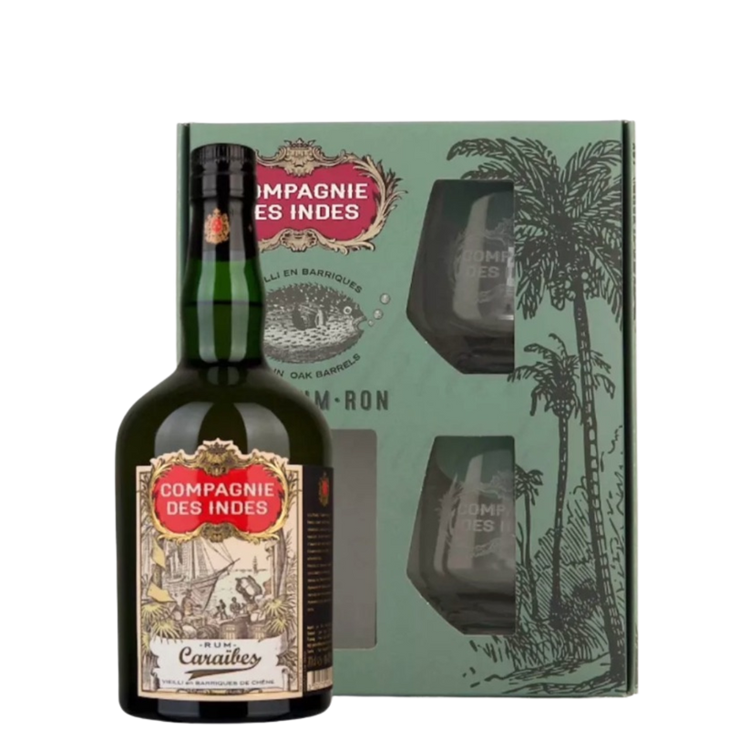 Compagnie Des Indes Caraibes Rum Glass Gift Set