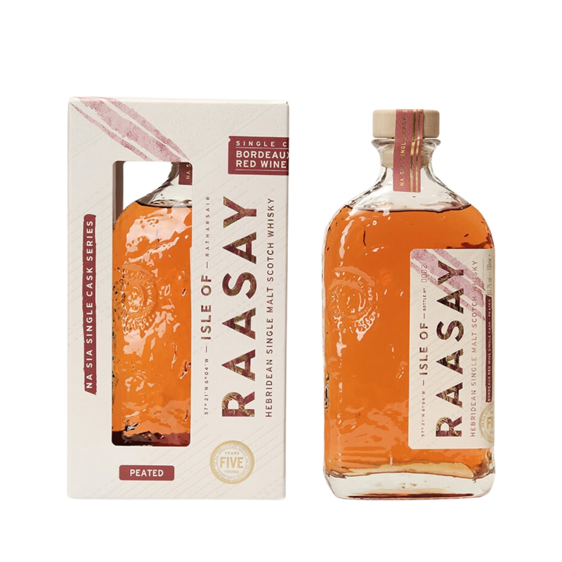 Isle of Raasay Single Cask Series – 5 Years Young – Unpeated Bordeaux Red Wine