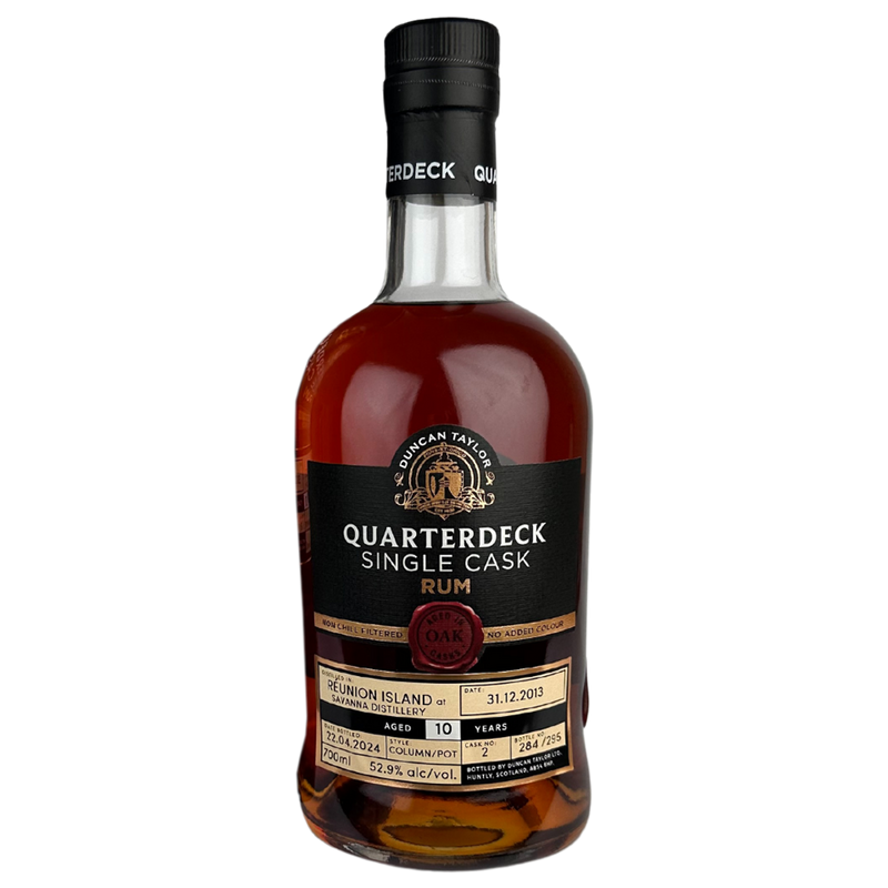 Quarterdeck Single Cask Rum Reunion Island, 10 Year Old
