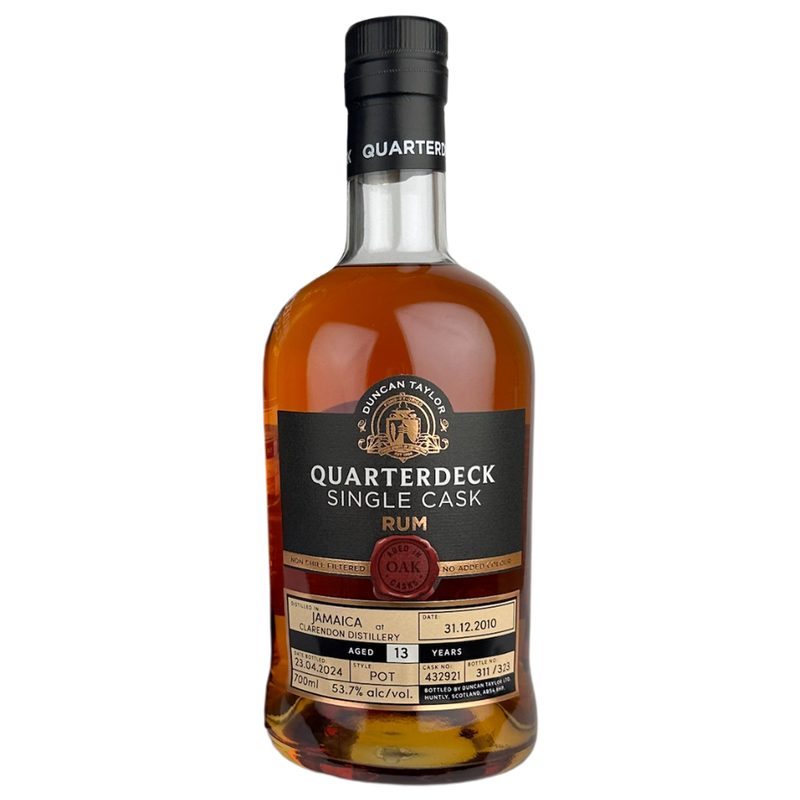 Quarterdeck Single Cask Rum Jamaica, 13 Year Old