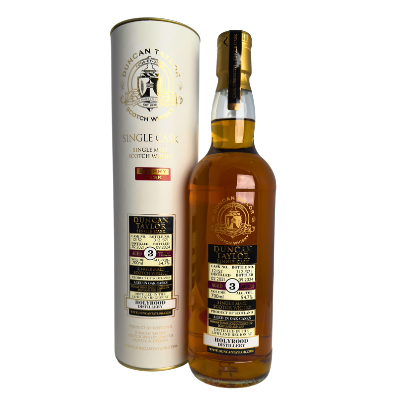 Duncan Taylor Single Cask Holyrood 2021, 3 Year Old