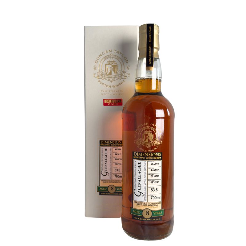 Dimensions Cask Strength Glenallachie 2008, 8 Year Old