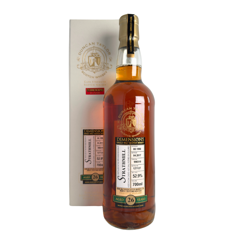 Dimensions Cask Strength Strathmill 1990, 26 Year OId