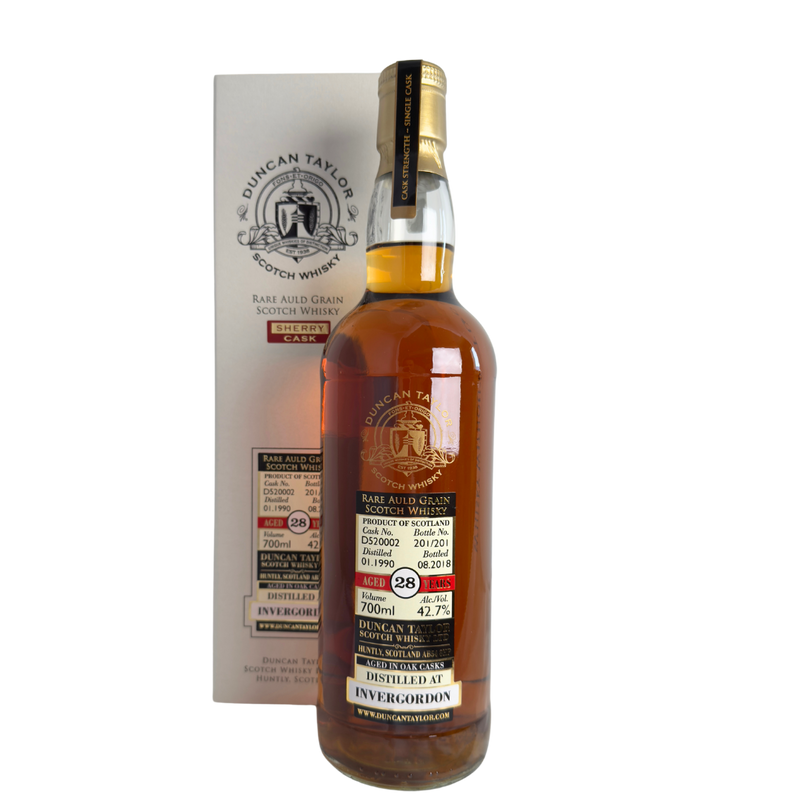 Rare Auld Grain Invergordon Sherry 1990, 28 Year Old