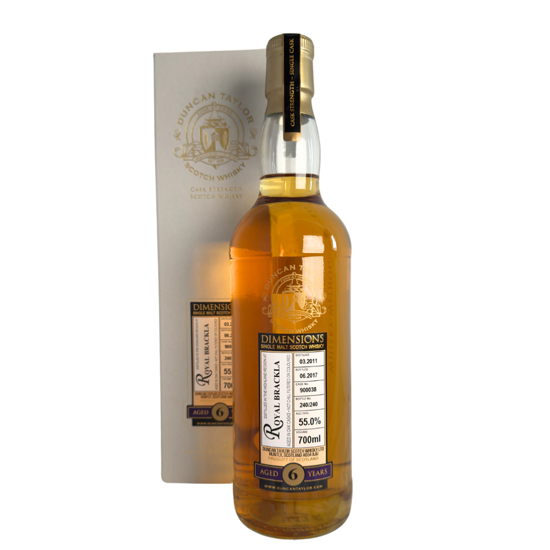 Dimensions Cask Strength Royal Brackla 2011, 6 Year Old