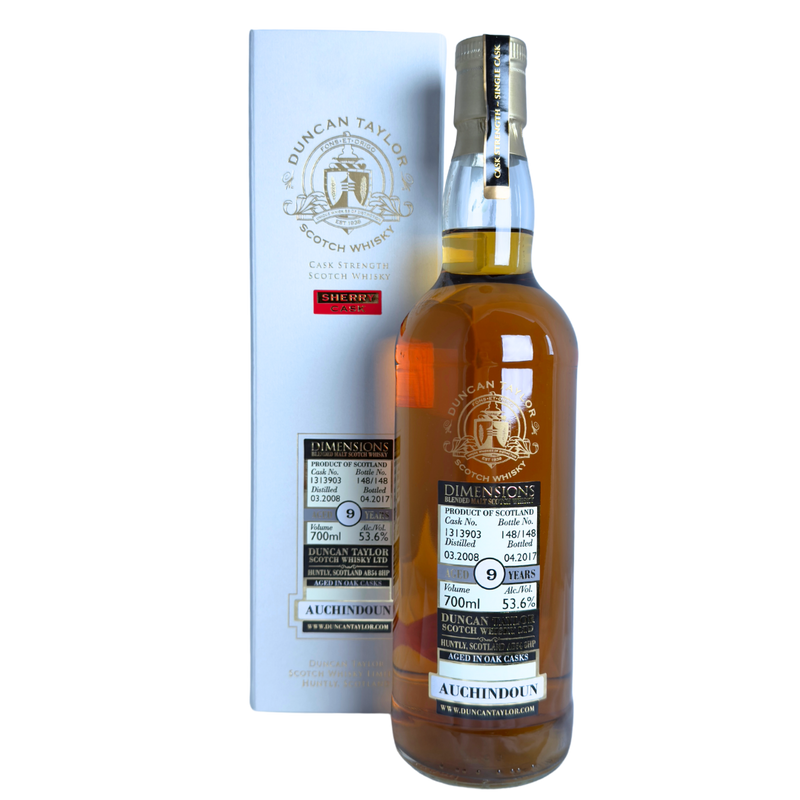 Dimensions Cask Strength Auchindoun 2008, 9 Year Old